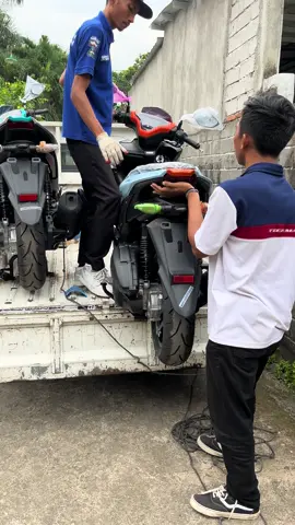 🤭🩵🧡#aerox155new #foryoupage 