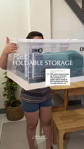 Replying to @Mommy Shirl ♡ Ang perfect nga nito lagayan ng mga stocks sa business or tindahan mii🤩 Grabe ngayon ko lang ‘to na-discover, sana noon pa🤗 Smart design, ang daming doors, super convenient and sturdy talaga!👏🏻 #storagebox #foldablestoragebox #organizer #foldableorganizer #transparentstoragebox #storageboxorganizer #storageorganizer #homeorganizer #clothesorganizer #plasticstoragebox #stackablestoragebox #displaycabinet #displaybox #fyp #foryou 