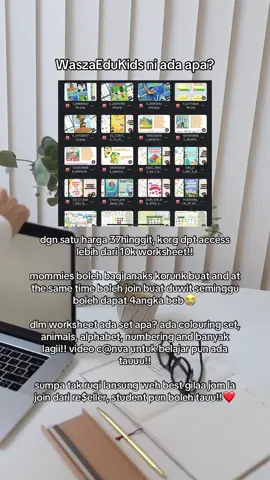NAK TUNGGU APA LAGI WEH? banyakk gila benefittt🥹😭 #waszaedukids #earlychildhoodeducation #digitalproduct #fyp 