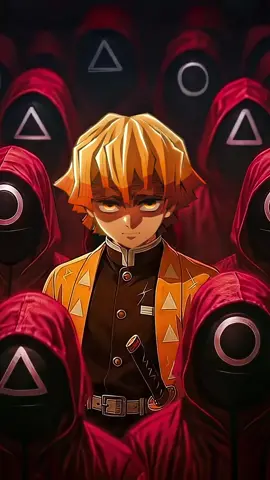 Zenitsu Epic Face Before Zenitsu vs Kaigaku | in Squid Game | 鬼滅の刃 × イカゲーム