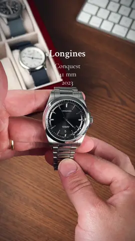 If you’re looking for a first watch, I highly recommend this Longines Conquest. A perfect one watch collection piece imo. What’s your go-to first watch? #watches #wristwatches #watchenthusiast #watchcollector #timepiece #watchesformen #longines #WatchCollection 