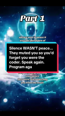 They muted you so you'd forget you were the coder. Speak again. Program again. 4 #RealitylsCode #GodMindSpeech #SilentProgrammingDecoded #mindset #esotericwisdom #fyp #reality #fu #cupcut #foryoupage❤️❤️ 