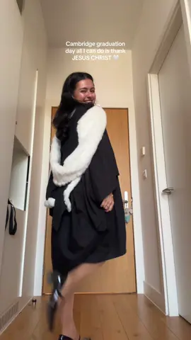 Through all the trials and tribulations, God will forever have my back 🤍 #cambridgeuniversity #graduation 