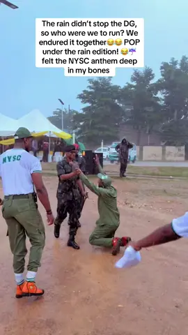 #NYSC2025 #POP2025 #POPInTheRain #UnderTheSunAndInTheRain #CorperWeyDonServe #RainNoStopUs #DGAndRainEdition #NYSCMemories #WeMoveRegardless #NYSCNoBeBeans #kubuwacamp #batcha22025 #abujacamp 