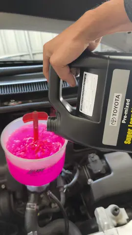 Coolant  Toyota Genuine part  #coolingsystem  #tools #Yaris #งานช่าง #Viospattaya #ซ่อมรถกับคนรักรถ #thailand🇹🇭 
