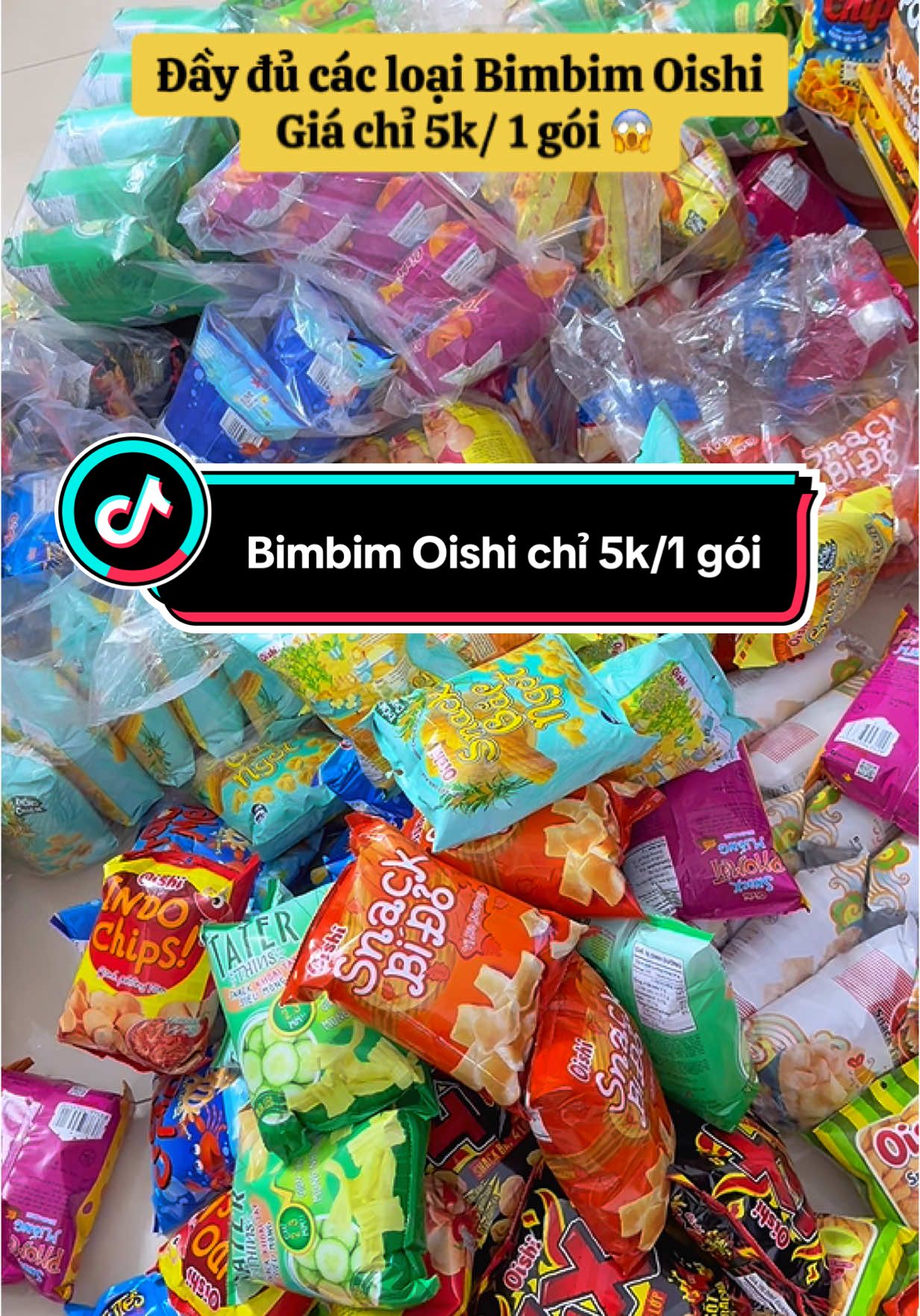 Đầy đủ các loại bim bim Oishi, Giá chỉ từ 5k/1 gói. Săn liền tay nha đang rẻ đang có giá tốt 😋 #oishi #bimbim #anvat #anvattuoitho #banhkeo #snacks #taphoa #anvatcongtruong #tiktokviral #viral #xuhuong #fyp #learnontikok 