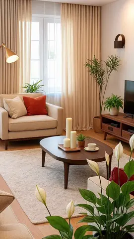 Simple living, cozy vibes #rusticarchitecture #homedecor #livingroom #minimalist #cozyhome #interiordesign