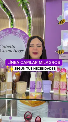 💓 LÍNEA MILAGROS YA DISPONIBLE EN CABELLO COSMÉTICOS💓 🌿Shampoo Milagro Herbal: Tratamiento de la caída y crecimiento del cabello PRECIO: $25 450ml 🌿Tónico Milagro Herbal: Ideal para detener la caída, su fórmula con romero y jengibre hace crecer el cabello PRECIO: $25 110ml 🤎 Mascarilla Milagro Herbal: Tecnología en reparación capilar, microesferas de vitamina E, polisacáridos extraídos de semillas de lino y chía es espectacular para proteger, fortalecer y reparar el cabello PRECIO: $31 450g 🌿Acondicionador Milagro Herbal: Con romero, extracto de arroz y aminoácidos. Fortalece y restaura el cabello para evitar la caída PRECIO: $25 450ml 🚨Shampoo Emergencia Capilar: Repara mientras limpia, con biotin y extractos naturales PRECIO: $25 500ml 🚨Tratamiento Emergencia Capilar: PreShampoo que revitaliza cabellos con alto grado de maltrato PRECIO: $25 500ml 🥥Bio-Repolarizador Capilar: Nutre, aporta brillo, manejabilidad, sedosidad, fortalecimiento, reparación, protección PRECIO: $25 450ml 💜✨Desenredante Termoprotector: Controla el frizz, desenreda, nutre y tiene olor delicioso  PRECIO: $25 250g 💖 Tratamiento Magia Capilar: Tratamiento sin enjuague con ácido hialurónico que actúa sobre el cabello AL INSTANTE aportando extra brillo, suavidad y control de frizz PRECIO: $25 150ml 🟣Shampoo Áloe Vera: Con gel 100% NATURAL libera sus activos para un cabello mega suave, brillante y fortalecido PRECIO: $25 450ml 🩷Shampoo Magia Capilar: Revitalizante para cabellos secos. Disminuye la caída y fortalece la fibra PRECIO: $25 450ml ¿Dónde se ubica CabelloCosméticos? 📍SAMBIL CHACAO: 1. Tienda Física en Plaza el Arte, nivel Libertador Local 32💜 2. Stand Físico en Plaza Central, nivel autopista, al lado de las escaleras mecánicas. 📍SAMBIL LA CANDELARIA: Nivel Andrés Bello (Planta Baja), en el pasillo central que conecta los dos lados de la avenida  🛵 Contamos con delivery en TODA Caracas por un costo adicional de 3$💖 PROMOCIÓN: SI TU PEDIDO ES MAYOR A 40$ EL DELIVERY ES GRATIS 🥰❤️ 🌟Haz tu compra online por WhatsApp 04123829416 Con gusto te atenderemos de forma personalizada 