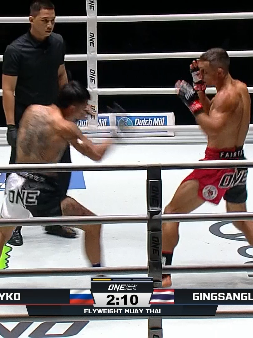 HIGHLIGHT-REEL KO 🎞️ Gingsanglek starches Alexey Balyko in 53 seconds with an insane spinning backfist! #ONEFridayFights115 | 🔴 LIVE NOW  🌍 Live TV broadcast in 190+ countries (check local listings) 🌍 Also available on ONE YouTube and ONE Facebook (geo-restrictions may apply) 🌍 Also available on Watch.ONEFC.com (geo-restrictions may apply)