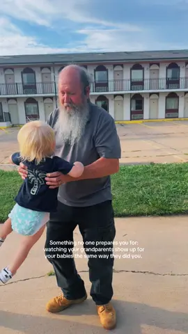 The only person that’s never failed me. Now my kids think he hung the moon, and I still do too. 🖤 #grandparents 