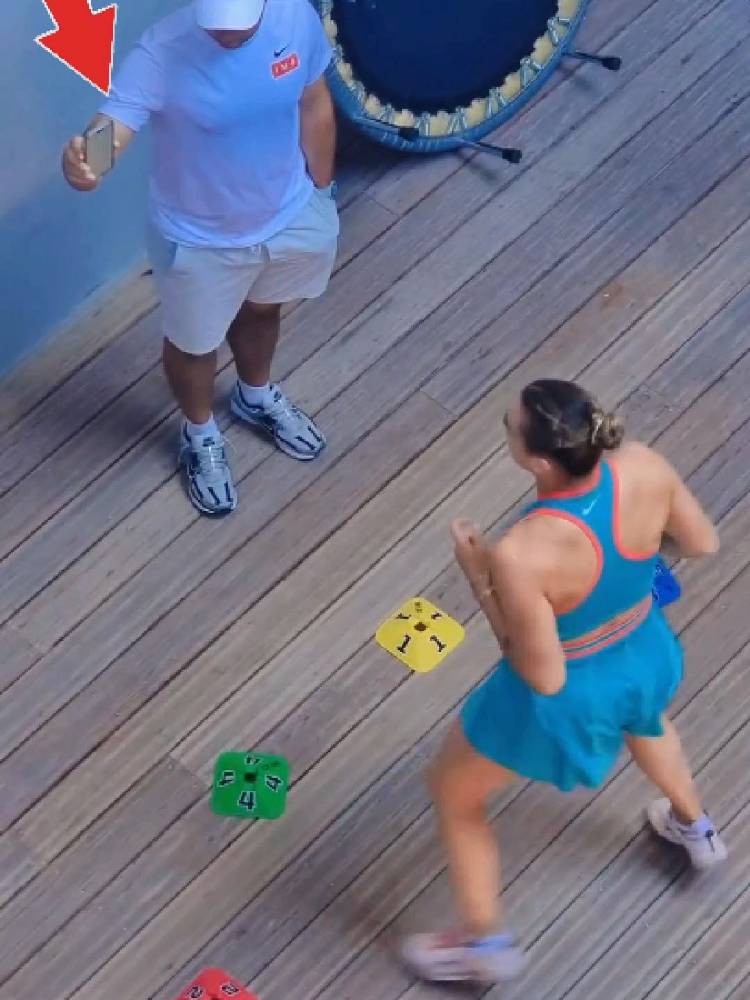 Aryna Sabalenka KEY to Court Dominance #wimbledon2025 #tennis #tennistraining #reflex  VIDEO CREDIT: liviefromparis
