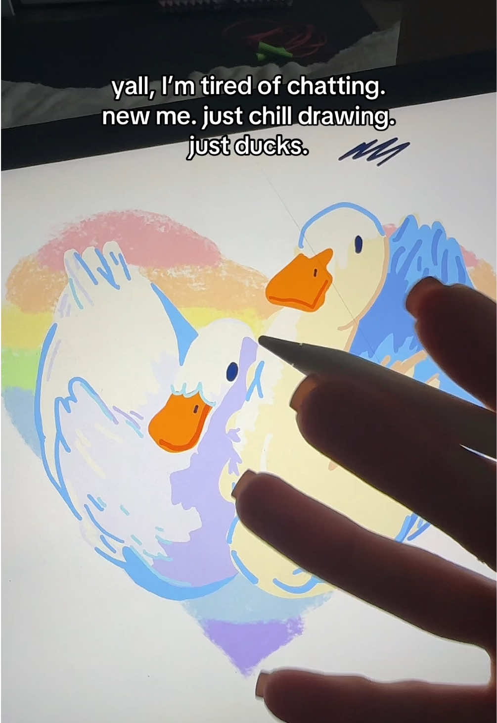 Who is also tired of chatting?🙂 #ipadgames #ipad #artchallenge #applepencil #multiplayer #digitalart #artworkout 