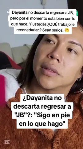 Dayanita no descarta regresar a JB, pero por el momento esta bien con lo que hace. Y ustedes ¿QUÉ trabajo le reconedarian? Sean serios. 🤭 #Dayanitanodescartavolverajb #dayanitadaentevistayducesentircebienconloquehace #dayanitaconmagaly #dayanitaseenfrentaamagaly #dayanitallamamadrinaamagaly #dayanita #dayanitashow #magalytvlafirme #magalymedina #elpopular #popular #humorperuano #memesperu #lacasadelacomedia #jb #jorgebenavides #farándulaperuana #farandulalorcha #magalymedina #elvalordelaverdad #cumbiaperuana #corazonserrano #kiaralozano #cielofernandez #susanaalvarado #analucíaurbina #comounaboa #mixpocoyo #noeresunico #caminoaespaña #sondelduke #chicarap #aguamarina #armonia10 #paulflores #esposadepaulflores #grupo5 #chechito #tonyrosado #marisolylamagiadelnorte #leslieshaw #yahairaplasencia #Danieladarcourt #chechito #labellaluz #azucenacalvay #laÚnicaTropical #carlosburgos #partidoendos #jeffersonfarfan #cuevita #pamelalopez #pamelafranco #darinkaramirez #xiomykanashiro #melissaklug #eeg #americahoy #ahs #mqm 