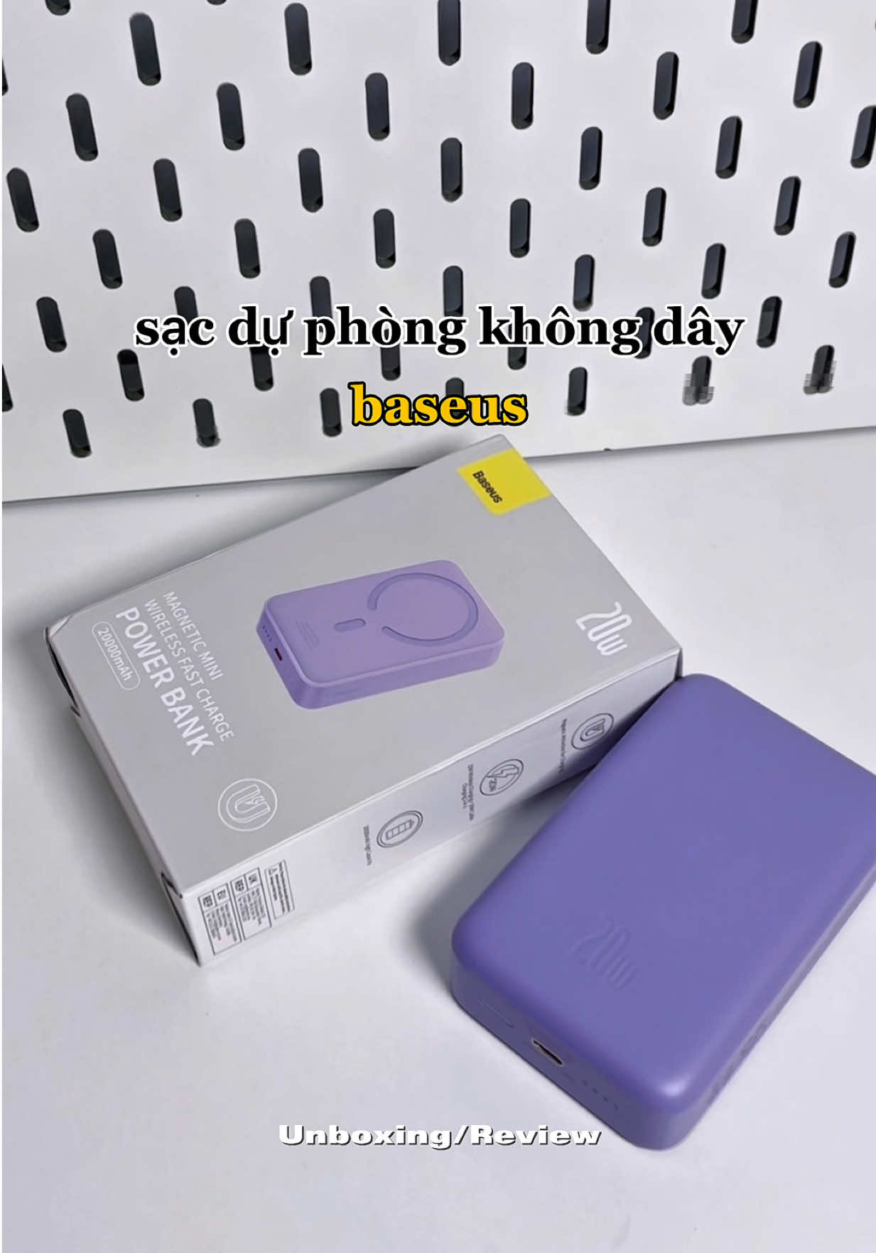 Sạc baseus không dây #unboxing #review #baseus #sackhongday #sacduphong #xuhuong #fyp 