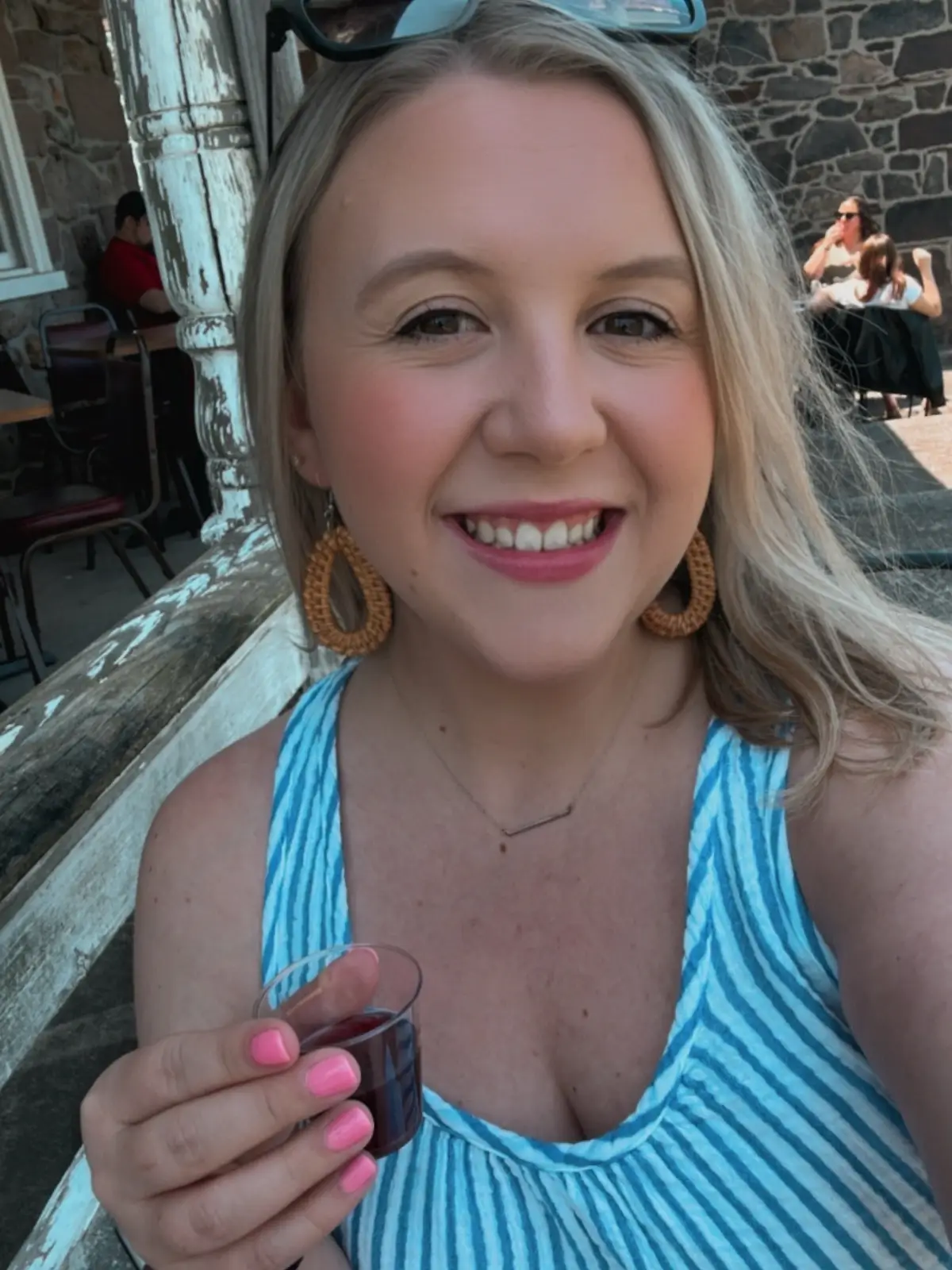 Celebrating freedom, sunshine, and sweet summer moments with a wine in hand, of course. Grateful for this beautiful country, the people who protect it, and the chance to spend the day soaking it all in. Wishing you fireworks, good wine, and even better company today. 🇺🇸❤️💙 #july4th #independenceday 