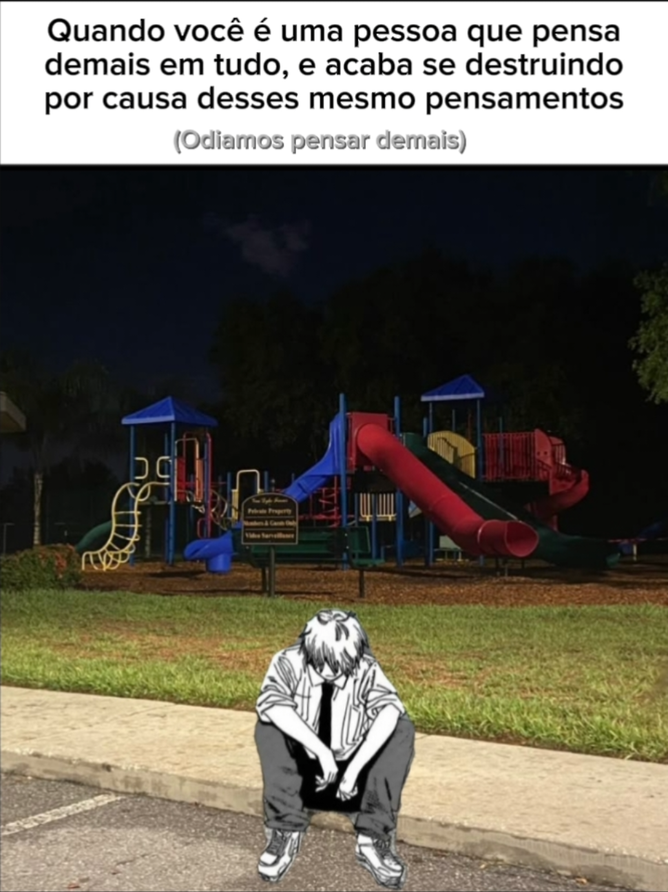 Nossa mente é nossa pior inimiga... #viraliza #viral #fr #tiktok #foryou #fyp #fy #solidão #solidao #sui #animeedit #sozinho #medo #sad #sadstory #frasessad #mente  #minharealidade #naturalidade #real 