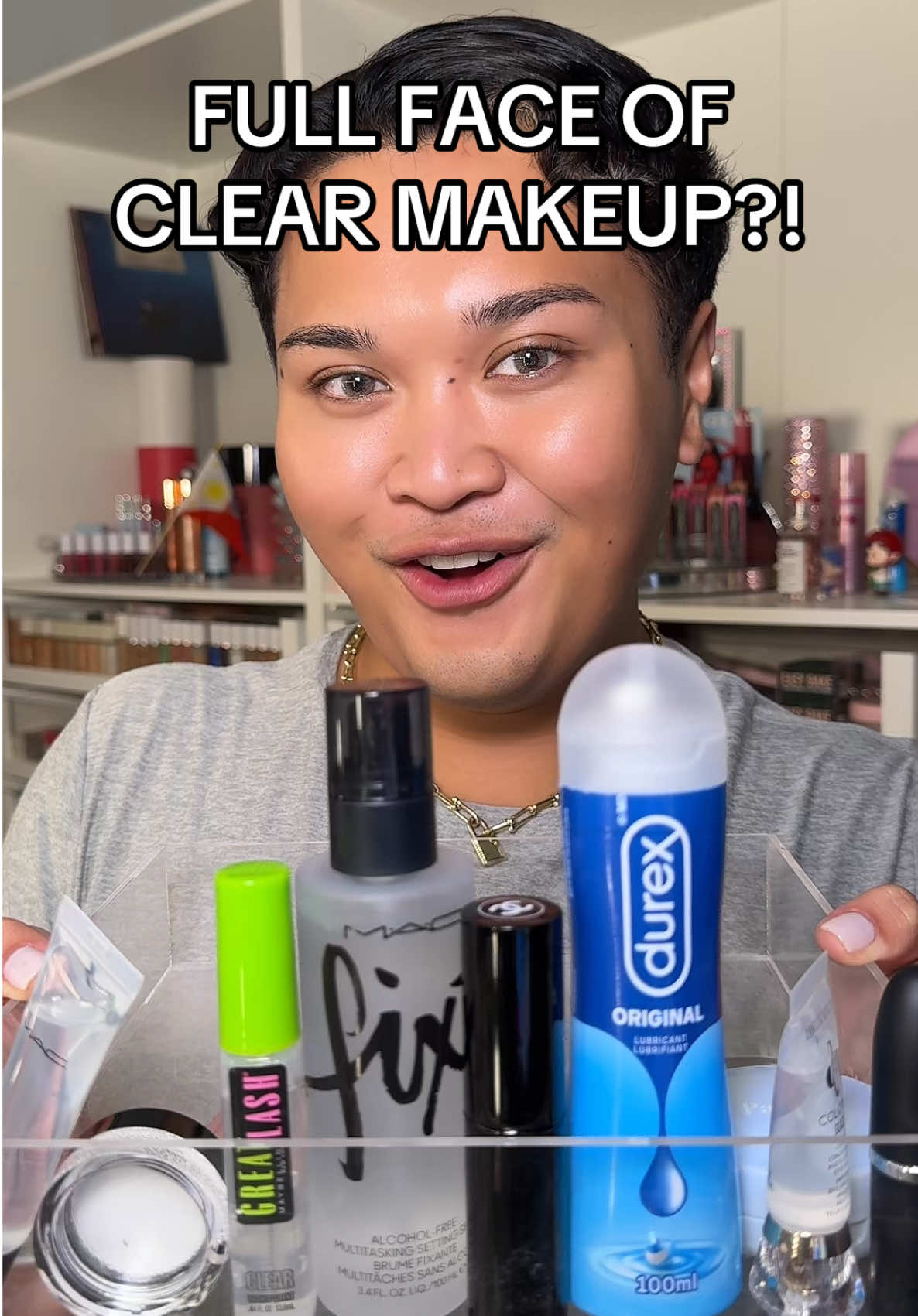 Replying to @amol.gill8 FULL FACE OF CLEAR MAKEUP?! 😱😱😱#makeup #beauty #viralmakeup #beautytips #makeupchallenge #clearmakeup 