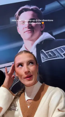 as always, the @reiss pop-up at the @Silverstone mega-store is a muuuust visit #reiss #mclaren merch 🧡 @Castore 