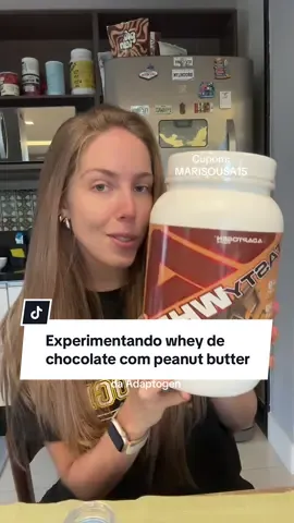 Alguém já provou esse sabor? Eu amei! Entrou pro top 3. Se você já experimentou me conta o que achou. Se não, já compra com nosso cupom porque vale a pena!  #wheyprotein #cupom #adaptogen #nutricionista #dieta #provandocomidas 