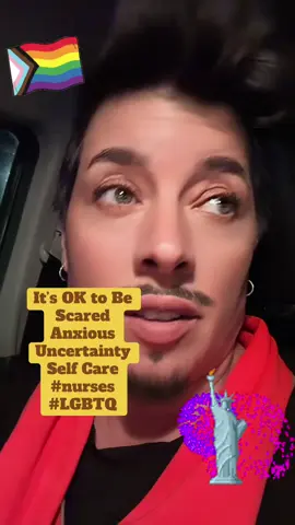 Self care and being present with how we feel is ok. We are in uncertain times- #lgbtq #nurse #pmhnpstudent #bigbeautifulbill #migente 
