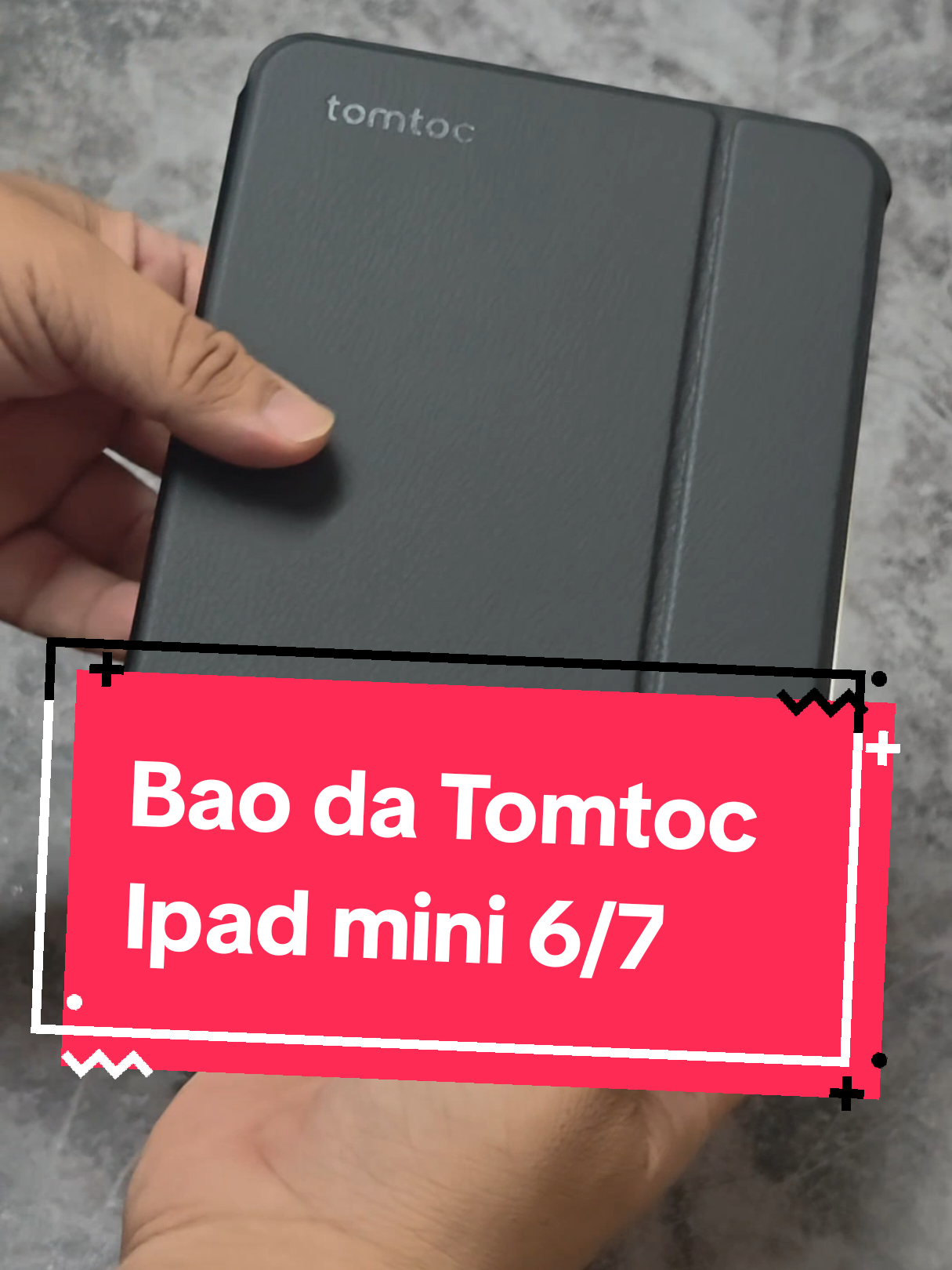 Bao da Tomtoc từ tính Ipad mini 6/7, để được 3 góc khác nhau #ipadmini #tomtoc #ipadmini7 #baoda 