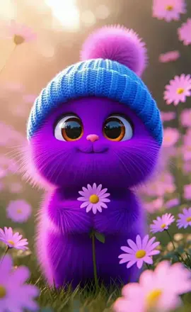 #fluffycat #cutie #flower #atrai 