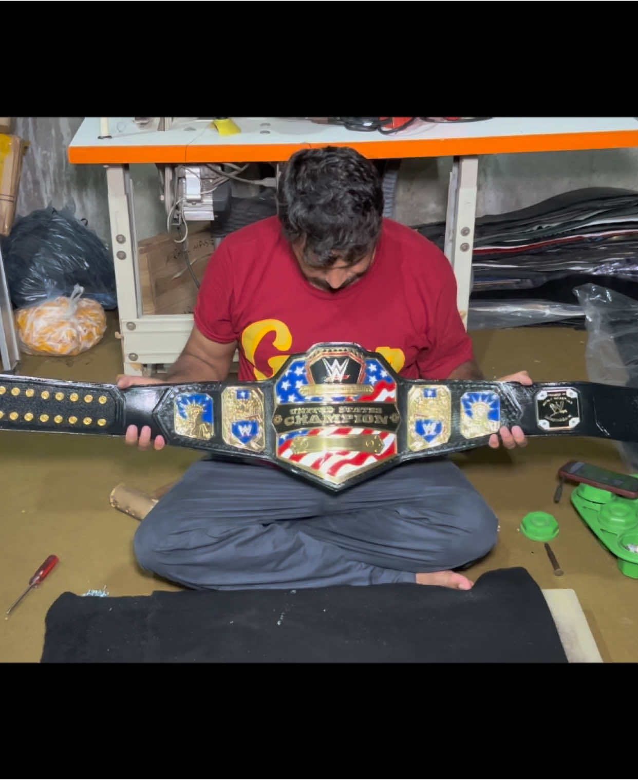 How To Make Wwe Championship Belts #howto #howtomake #WWE #wrestling #wwebelts #champion #champianship #wwebeltsmaking #leathercraft #manufacturing #fypシ #foryoupage 