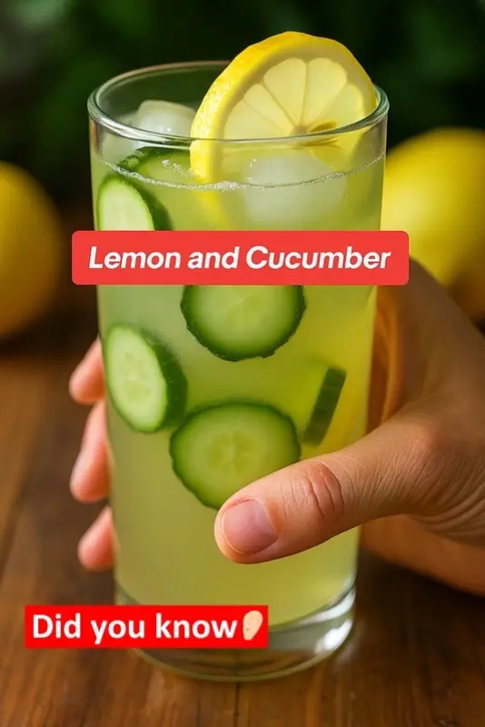 If you drink lemon and cucumber water every night before bed