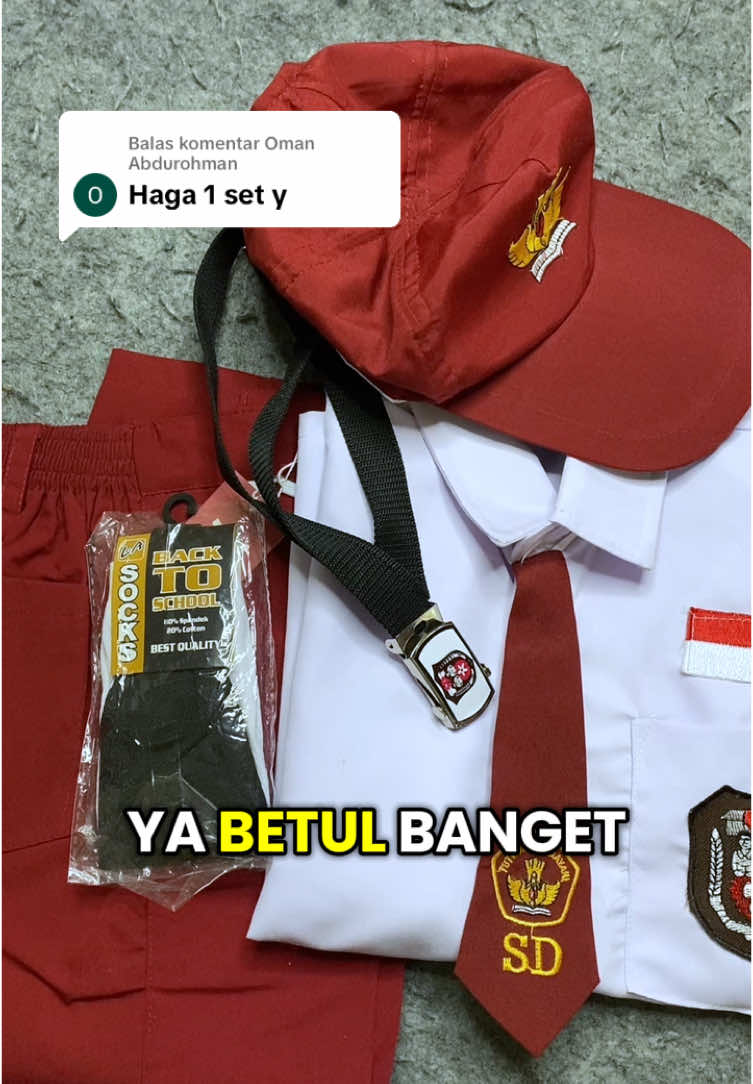 Membalas @Oman Abdurohman #seragamsekolah #seragamsekolahdasar #seragamsd #seragamsdlakilaki #seragamsdlenganpanjang #seragamsdset 