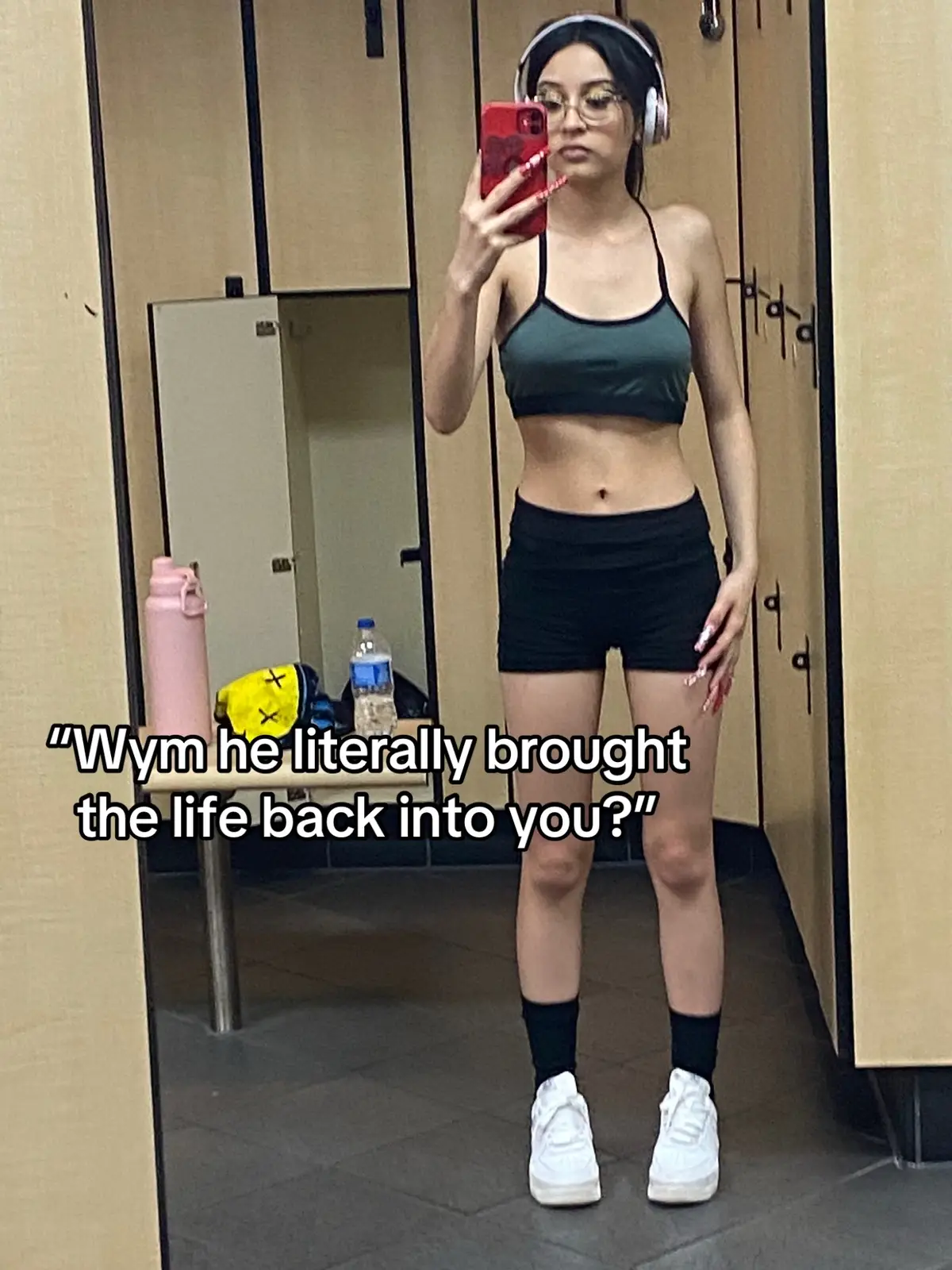 I was all bones I just wanna give her a hug luckily my man was there to give her one #skinny #fyp #weightgain #foryoupage #thankyoutomyman #95pounds 