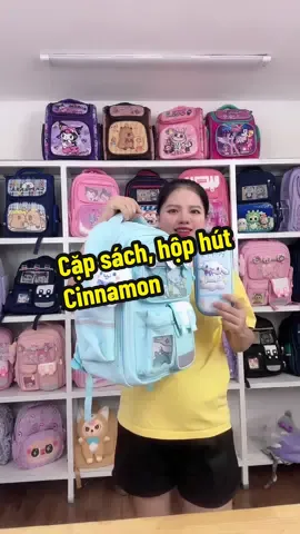 Cặp sách, hộp bút Cinnamon cho học sinh tiểu học #hopbut #cinnamonroll #balo #balochobeyeu #balochobeyeu #capsachtieuhoc #capsachchonggu #capsachchobe 