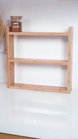 rak kayu serbaguna dan estetik#rakbumbuserbaguna #rakkayuestetik #fyp