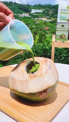 Matcha Trái Dừa #matcha #matchalatte #matchatraidua #dalatfarm #dalat 