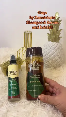 Your anti hairfall shampoo and serum #gugo #zenutrients #antihairfall #antihairfallshampoo #serum 