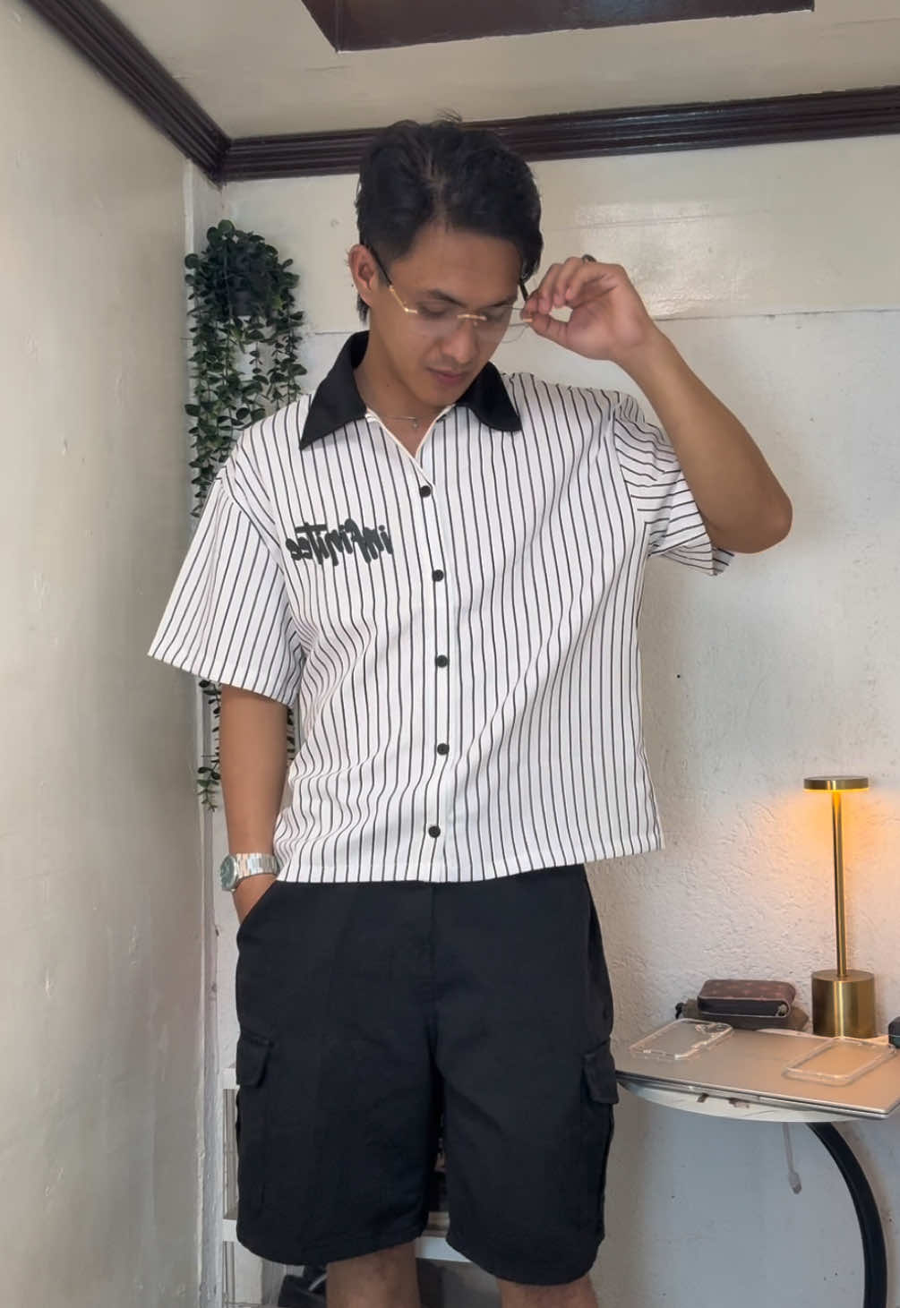 CROPPED POLO STRIPES #fyp #outfit #fitcheck #outfit #OOTD #affiliate #for #OOTD #OOTD #FITCHECK #tiktokphillipines #outfitideas #outfitideas #poloshirt #boxycroppedshirt #fit 