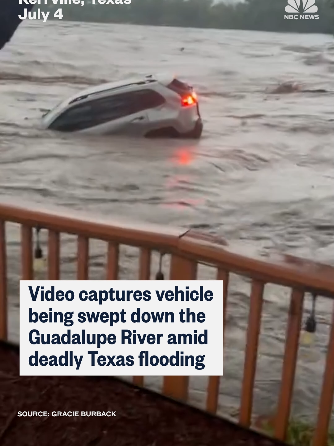 Cars were carried away down a flooded Guadalupe River in #Texas after heavy rains, in what Gov. Greg Abbott has called an “extraordinary catastrophe.”