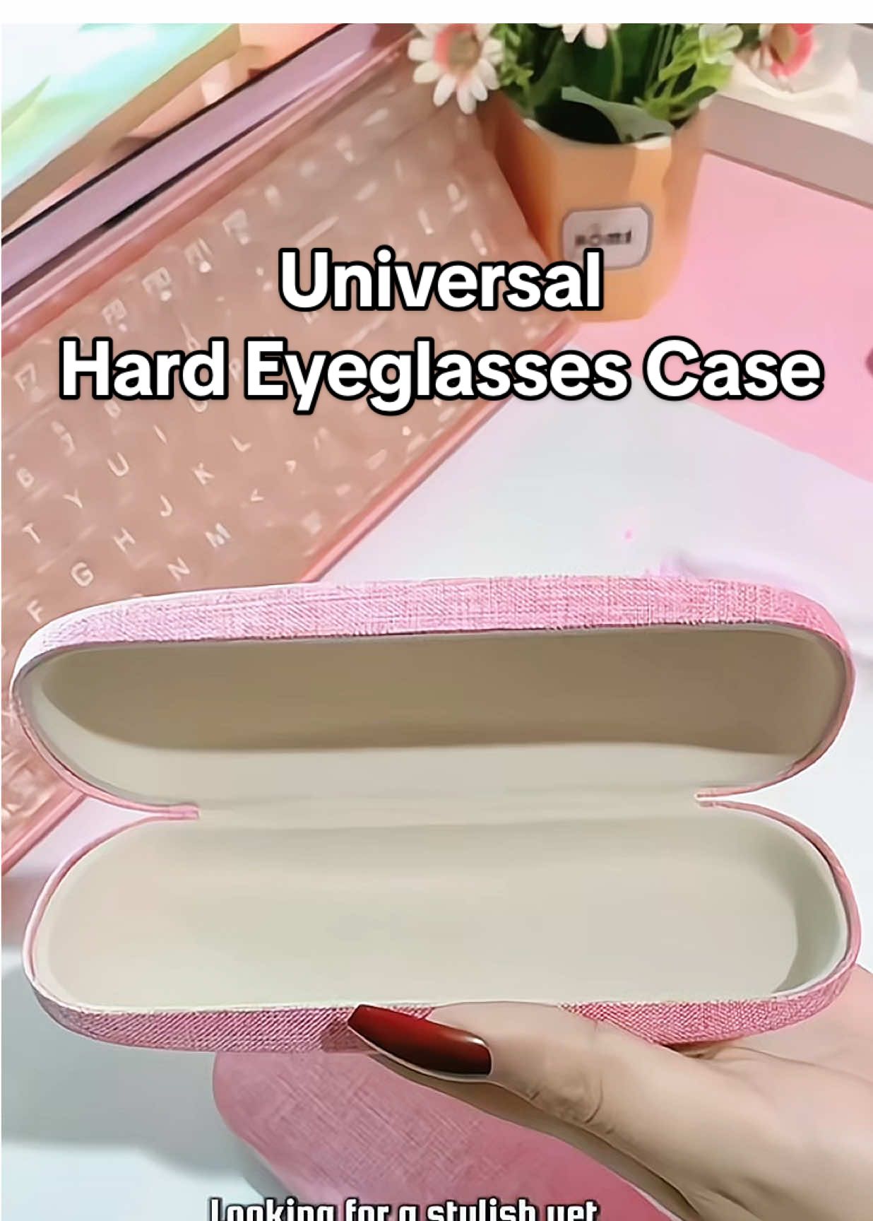 🕶️ Looking for a stylish yet protective case for your glasses? Meet the Universal Hard Eyeglasses Case — perfect for both adults and kids. ✨ Compact and lightweight 🔍 Easy to find, easy to carry 🛡️ Soft-lined to keep lenses scratch-free 📏 Fits most eyeglasses and shades 🎨 Available in cute, colorful designs 🎁 Makes a thoughtful gift for anyone who wears glasses. 👜 Simple. Stylish. Secure. 🛒 Grab yours now and protect your eyewear in style. #eyeglassesfashion #eyewear #case #hardcase  #eyewearcases #cases #cute  #etshetic #yellowbasket  #tiktokfinds #tiktokbudol  #TikTokShop #classy