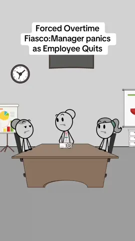 Forced Overtime Fiasco:Manager panics as Employee Quits-Audio credit:@Em Fandango #animation #animationmeme #work #worklife #manager #managersbelike #usa🇺🇸 