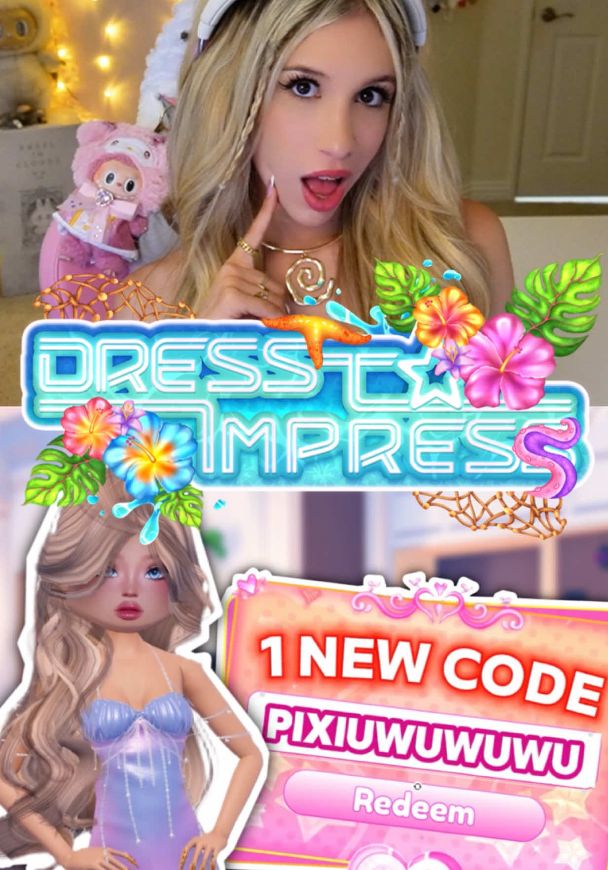 New C0D3 IN DRESS TO IMPRESS on ROBLOX!! @pixiiuwu 🙈🥰💖