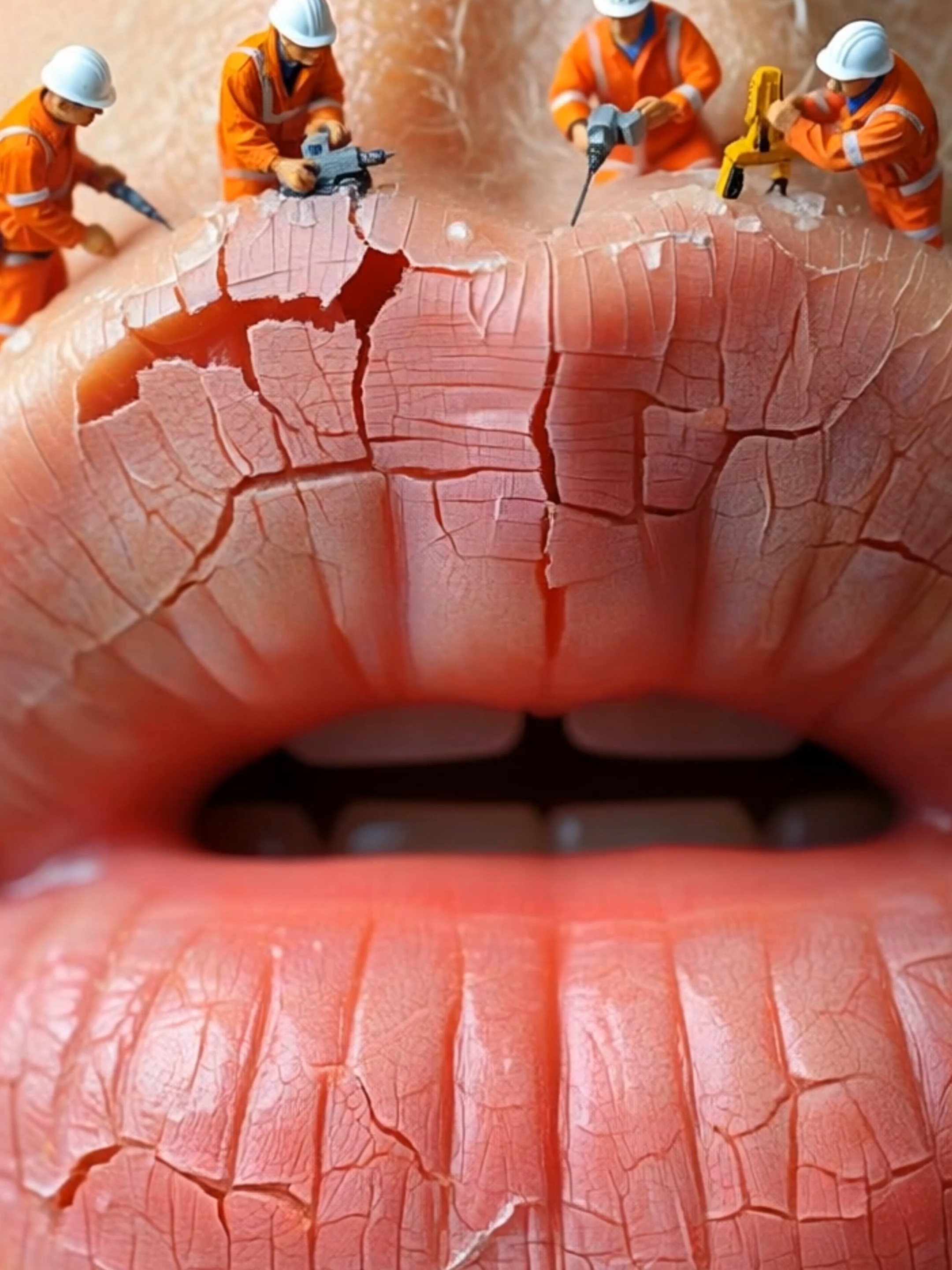 Tiny Workers Restore Cracked Lips in Realistic ASMR Macro Experience a surreal ASMR journey as tiny workers drill clean and polish real human lips Watch every step in extreme macro as the skin transforms from cracked to glossy. This surreal video was made with AI tools from this platform 👇 🎯 Create your own AI shorts here: https://surli.cc/bhotao #beautycleaning  #asmr, #macroart, #realismlips, #tinyworkers, #satisfying, #weirdcore, #surrealvideo, #skinrepair, #3drender, #beautycleaning