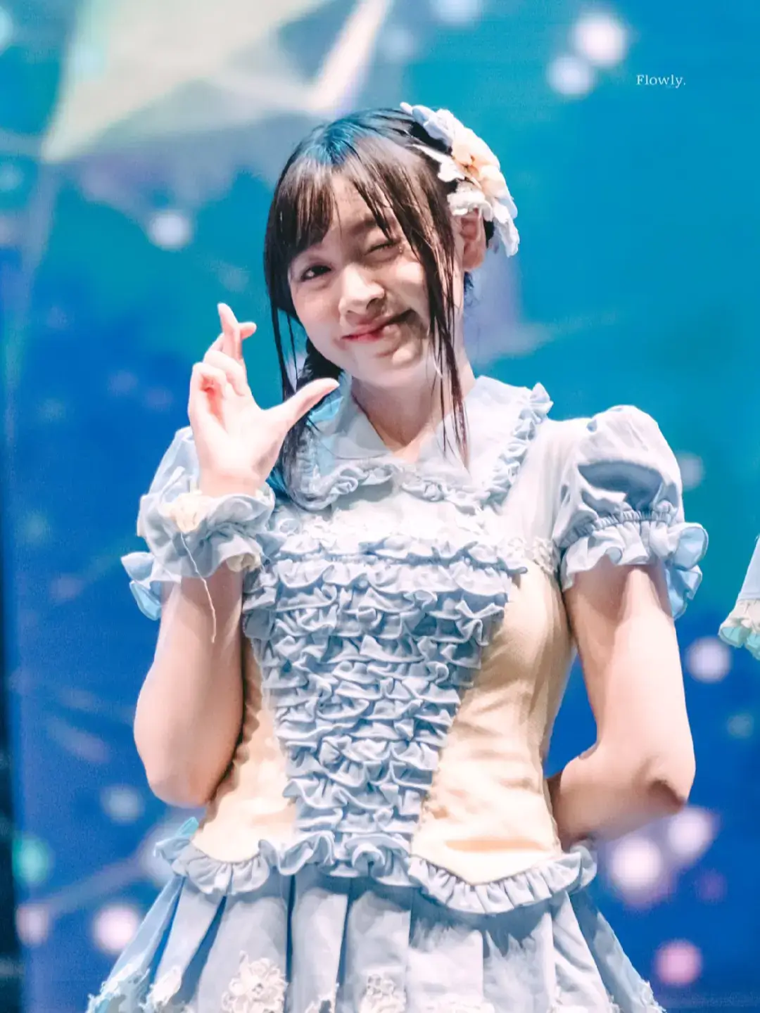 makasih buat off air bandung nyaa yaa  I sumber foto : X Flowly I #lilyjkt48 #hillaryabigail #jkt48 #jkt48newera 