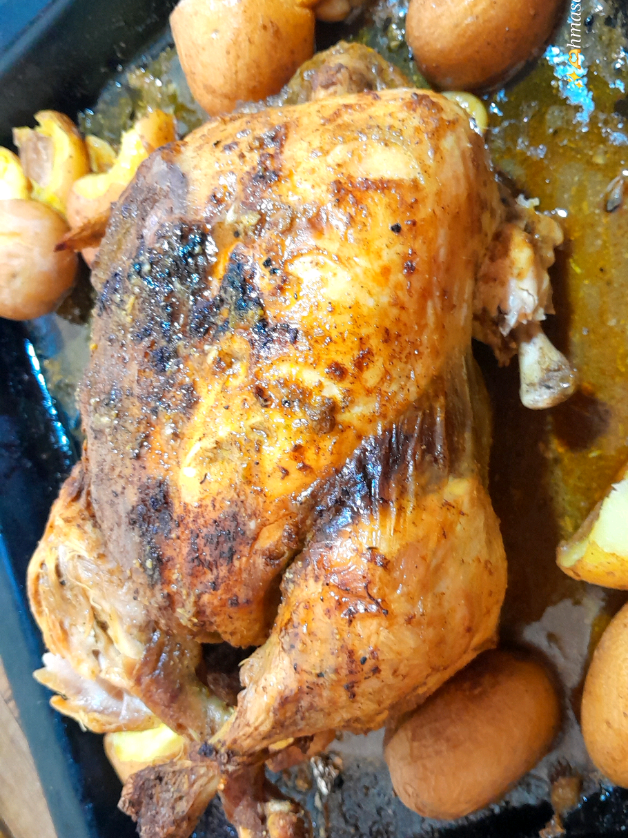 دجاج روطي  بنفس طريقة  تاع برا 😋😋😀❤ ماتزيديش تشريه من برا 
