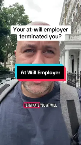 Replying to @Liz73 When an employer terminates you and says they are an at will employer-- be suspicious! Speak to an employment lawyer to assess your situation. #employmentlawyer #atwillemployment 