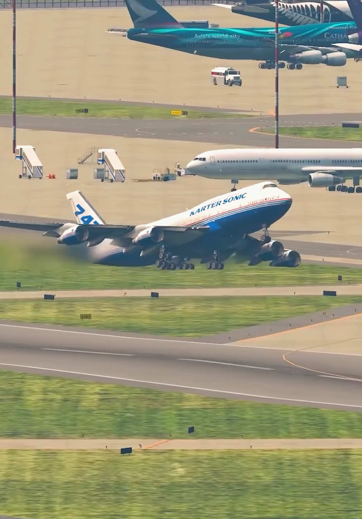 All passengers are saved by these amazing pilots landing✈️ #bestairplanegame #gamesforairplane #BestAirplaneSimulator #xplane12 #msfs2020 #flightsimulator #crosswindlanding #aviation 