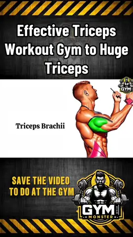 Effective Triceps Workout Gym to Huge Triceps #GymTok #motivation #Fitness #triceps 