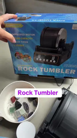 Professional rock Tumblr at home! Smooth out all of your rough rocks crystals even glass in this rock Tumblr kit comes with everything you need to tumble your rocks! #RockTumbler #ProfessionalRockTumbler #ElectricRockTumbler #Stones #Gemstones #Crystals #Glass #GlassStones#diyrocktumbler #creatorpicksacnemonth #SuperBrandDay #superbranddaydealsforyouday #tiktokshopsuperbrandday #dealsforyoudays #tiktokshopsummerturnup #tiktokshopjumpstart #tiktokshopcreatorpicks #shoplocallymade 