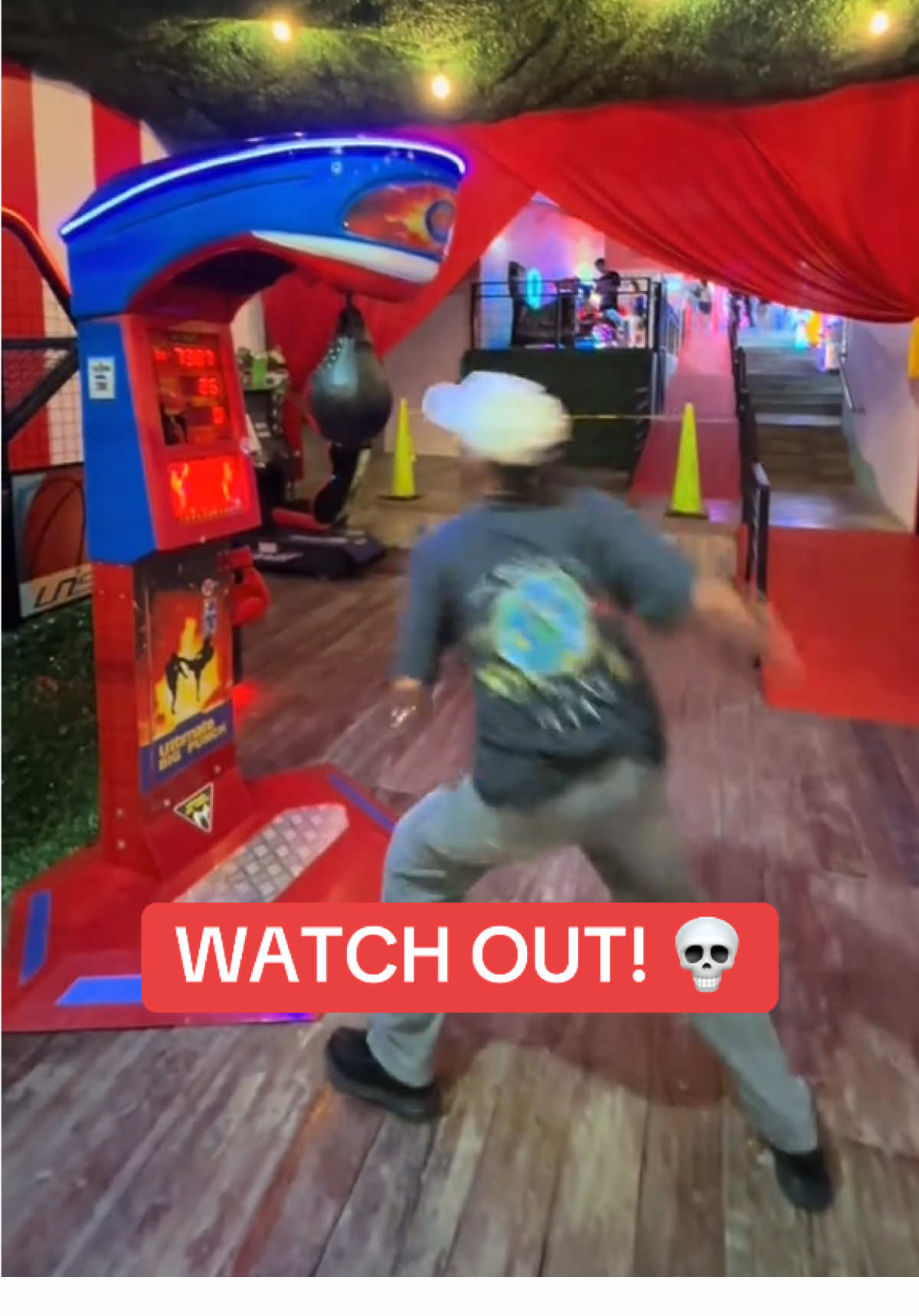 The punching machine got hands too 😭 #fyp #explorepage #boxing #punchingmachine #boxing🥊 #funny #arcade  (via @sebi)