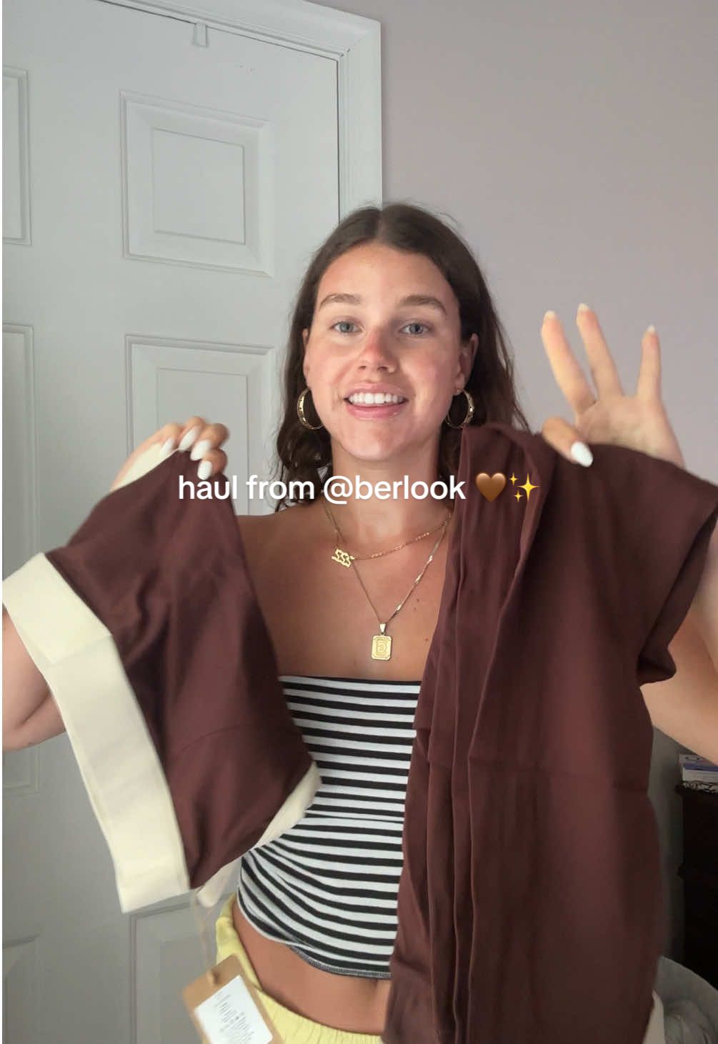 @berlook haul !!!! I’m OBSESSED with the chocolate brown this summer 🧸🧸 use code GI for 20% OFF ✨ #haul  #OOTD #fashiontiktok #fashiontiktok #fashioninspo #fashion #outfitinspo #unboxing #outfitideas #outfits #microinfluencer #prunboxing #prmicroinfluencer 