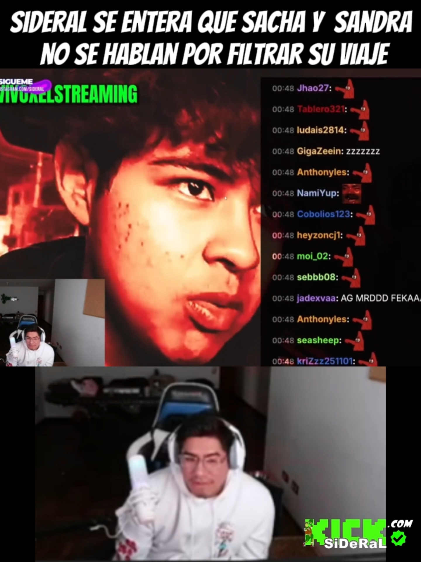 Sideral se entera que sacha y  sandra no se hablan por filtrar su viaje #sideralchocolatada #sideral #sideraldota #dibujitos #bebaarmy #sideralseburla #sacha #sandraskins