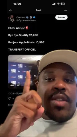 Bye bye @Spotify France & hello @Apple Music trop c’est trop ! #spotify #applemusic #pourtoi #explore #foryou #usa_tiktok #ParlonsUs🗣️🎙️🇺🇸 #musique 